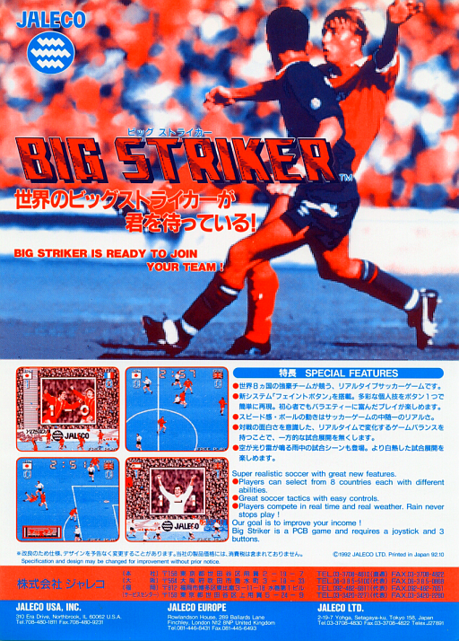 Big Striker MAME2003Plus Game Cover